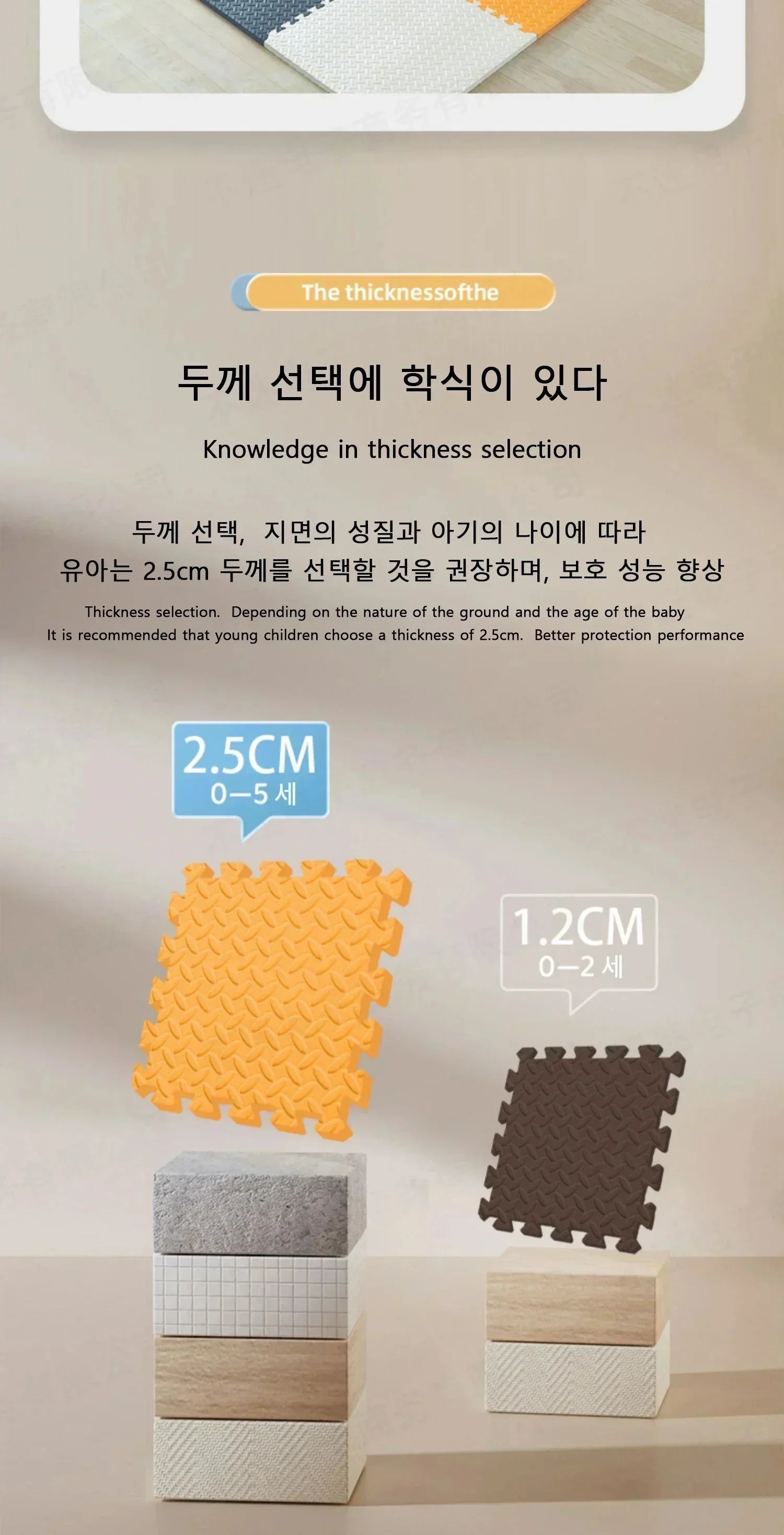 8Pcs/2.5cm Thick Nonslip Baby Crawling Play Mat Soundproof Puzzle Gym Mat for Children's Room and Eco-Friendly Puzzle Mat by Smarsty