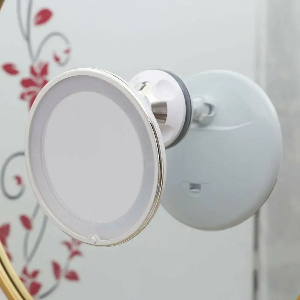 Flexible Gooseneck Makeup Mirror with Bright LED Light - Smarsty