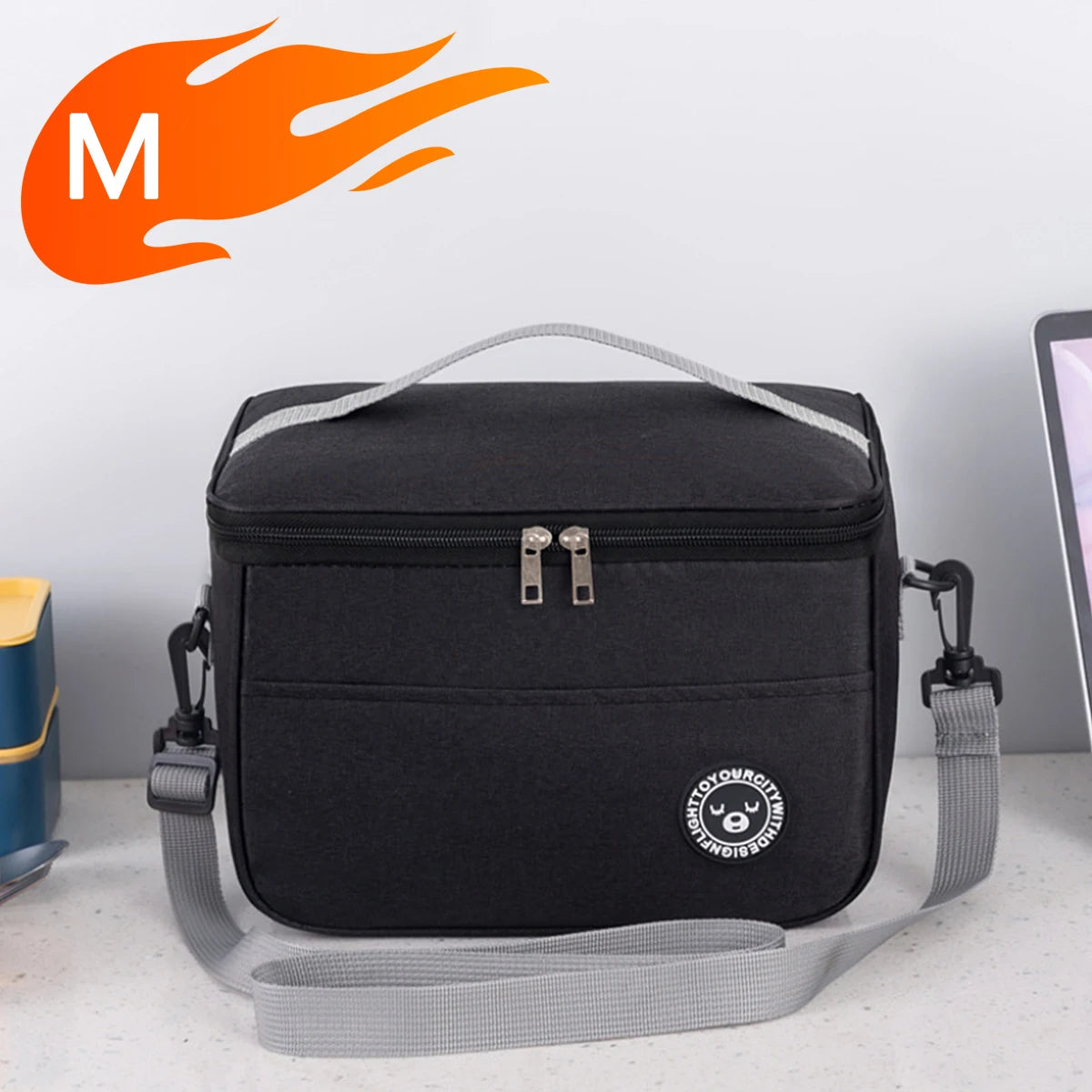 Insulated Lunch Bag With Shoulder Strap Waterproof Design - Smarsty