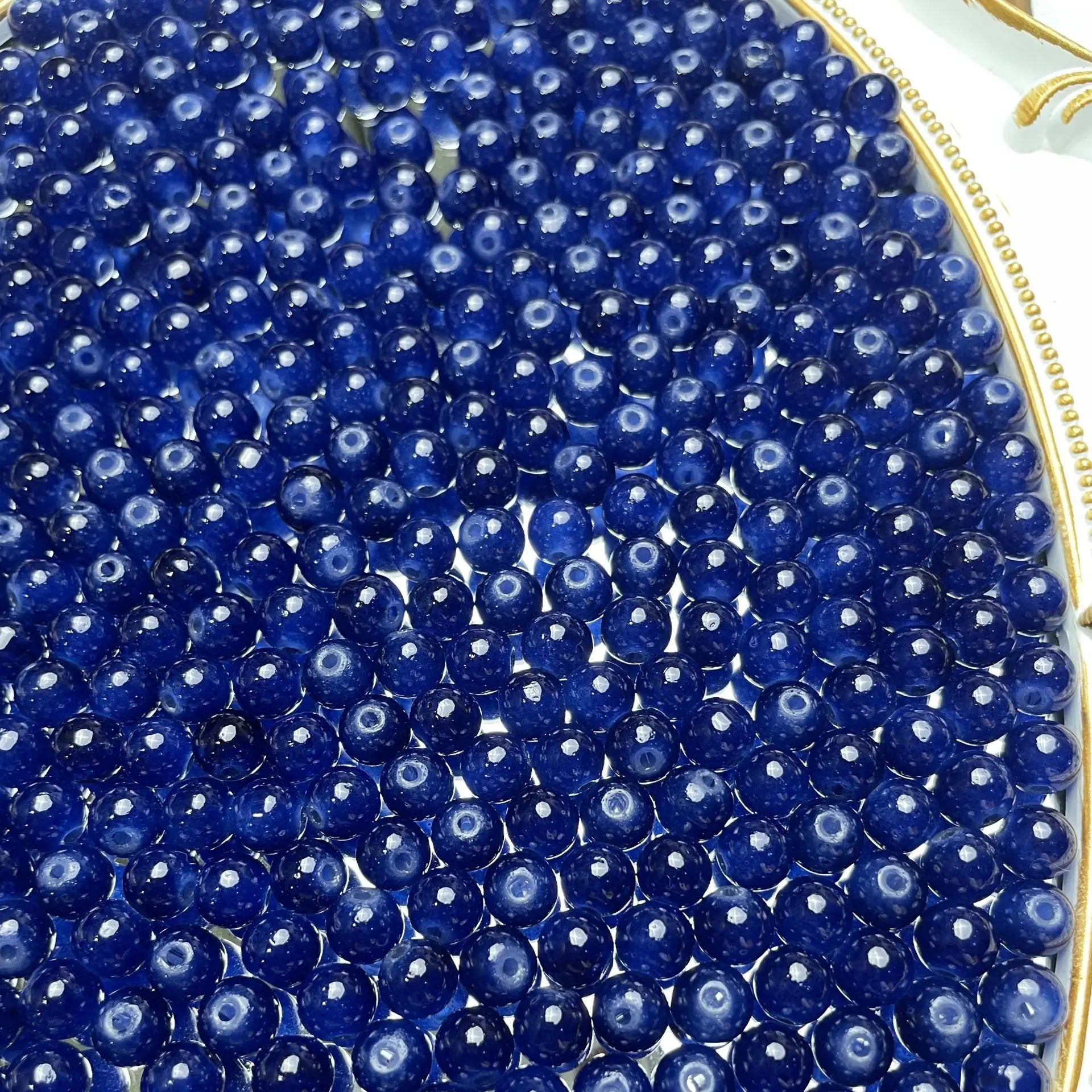 8mm Multicolor Glass Beads for Handmade Jewelry - Smarsty