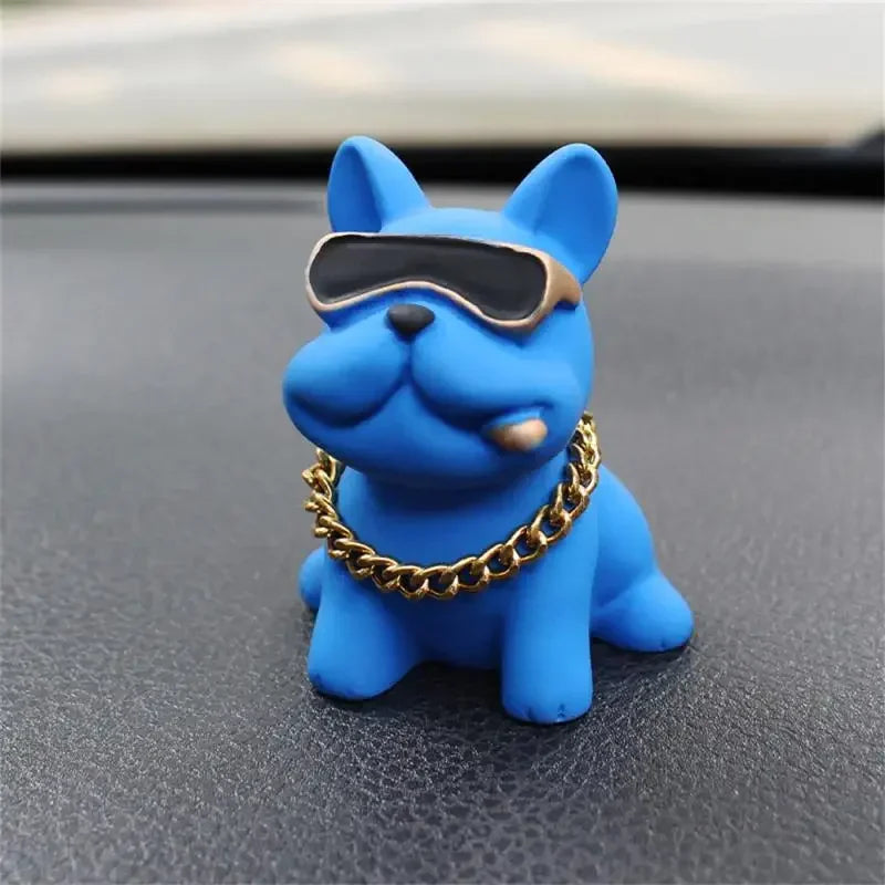Wear Resistant Bulldog Resin Car Dashboard Ornament - Smarsty