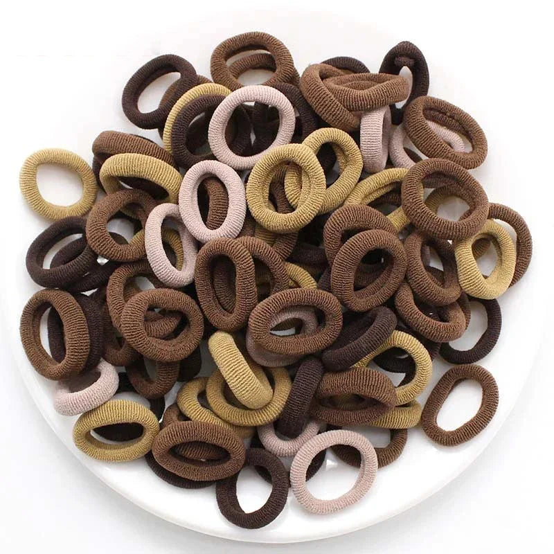 200 Pack Nylon Hair Bands Colorful Gentle No Damage - Smarsty