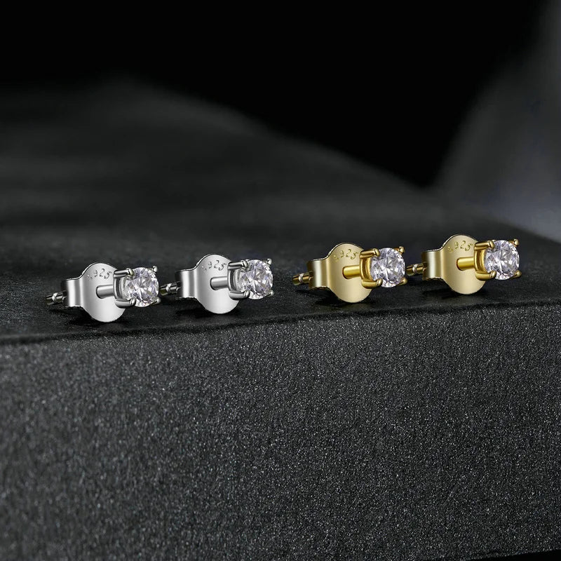 Moissanite Earrings 925 Sterling Silver D Color Studs - Smarsty