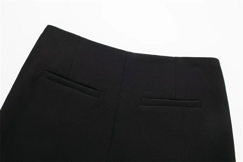 MUJER 2025 Black Mini Skirt Shorts Woman Fashion Asymmetric Skort For Women High Waist Short Skirts Woman Summer Casual Shorts - Smarsty