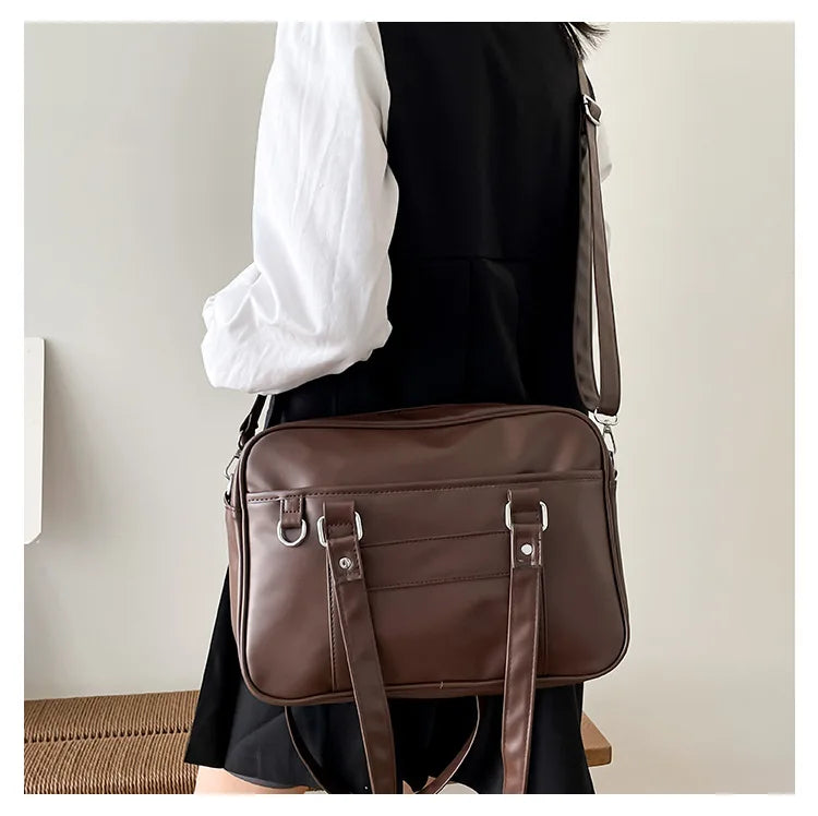 Japanese Style JK Bag Women PU Leather Crossbody Bag - Smarsty