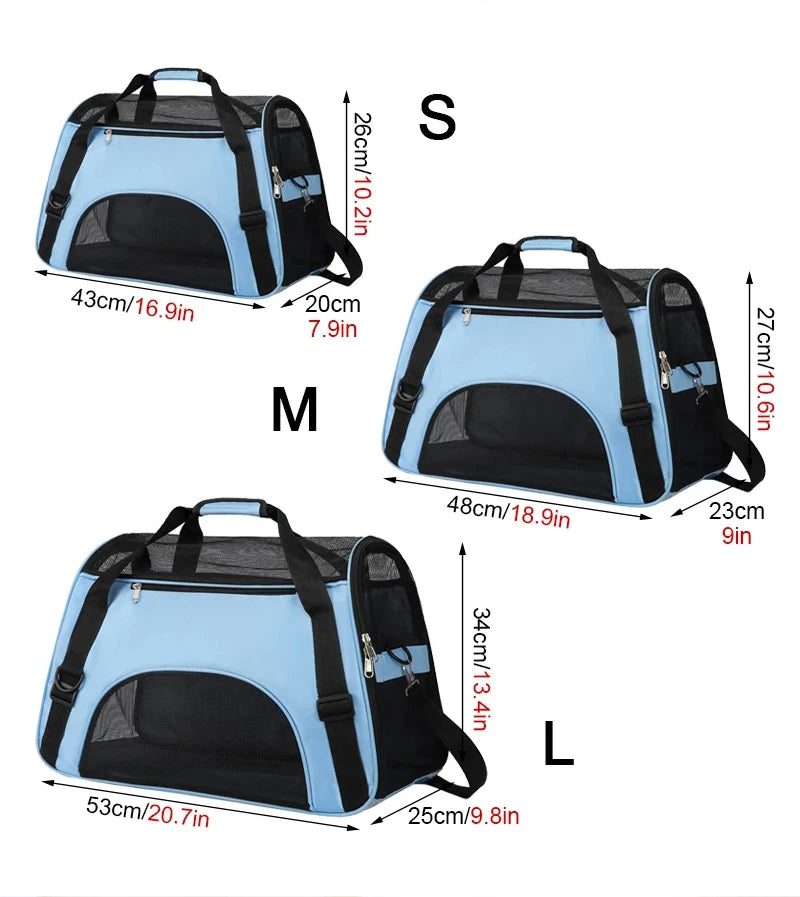 Breathable Portable Dog Carrier Bag for Travel - Smarsty