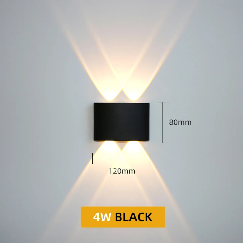 Waterproof Aluminum LED Wall Lamp for Indoor and Outdoor Use - Smarsty