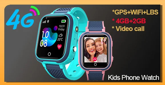 Kids 4G Smart Watch with GPS and Video Call - Smarsty