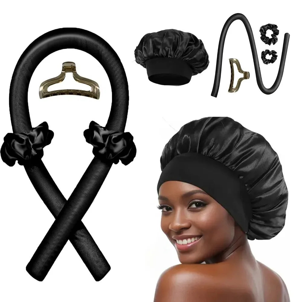 Heatless Curling Rod Night Cap for Effortless Curls - Smarsty
