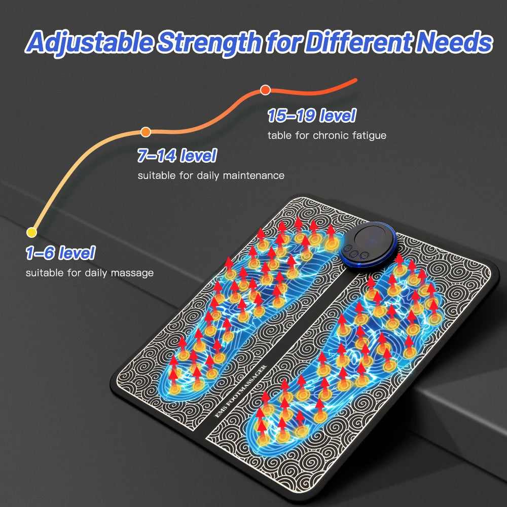 Electric Foot Massager Pad for Muscle Relaxation - Smarsty