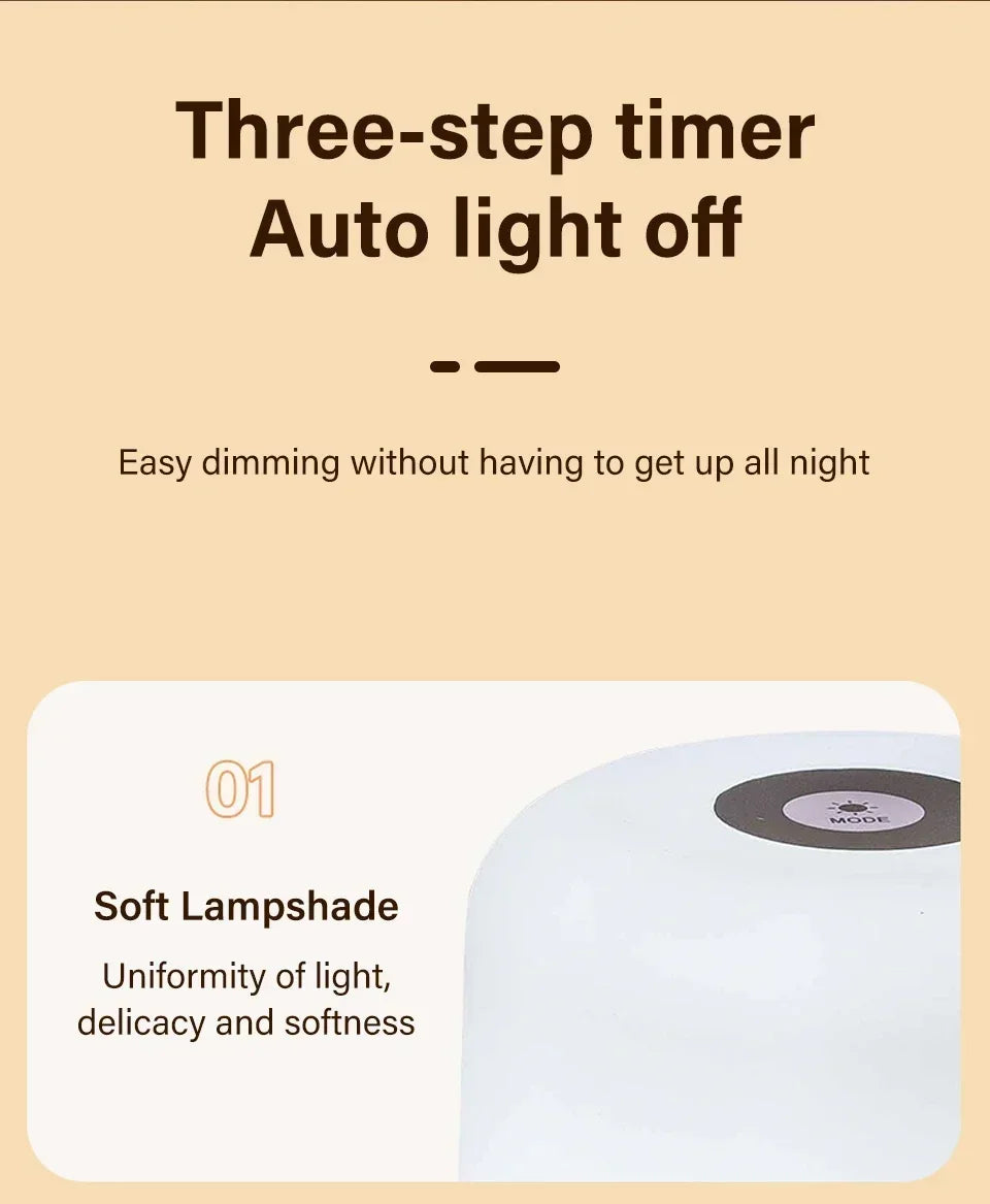 Dimmable LED Table Lamp With Remote 16 Color Options - Smarsty