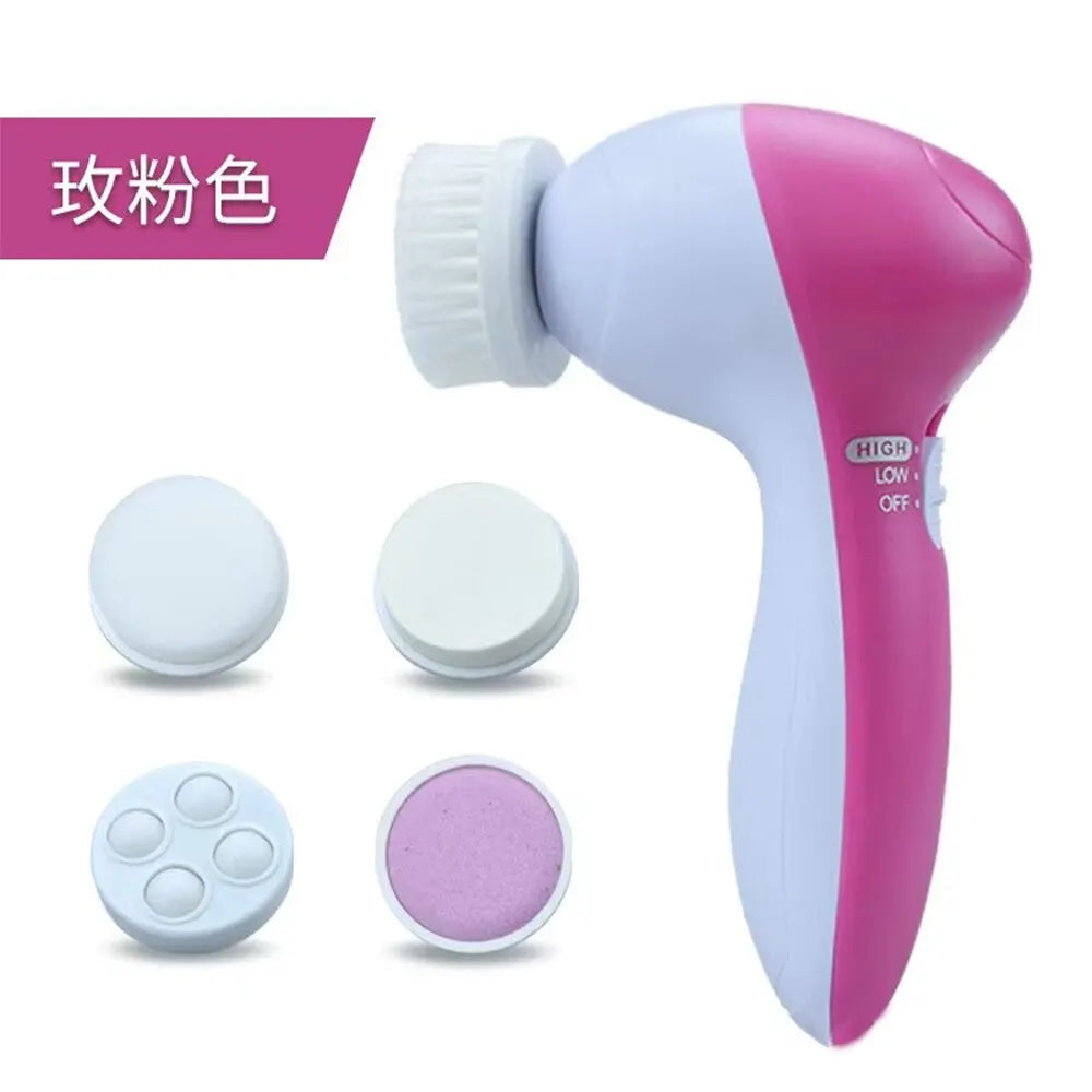 5 in 1 Electric Facial Cleaner with Vibration Massage - Smarsty