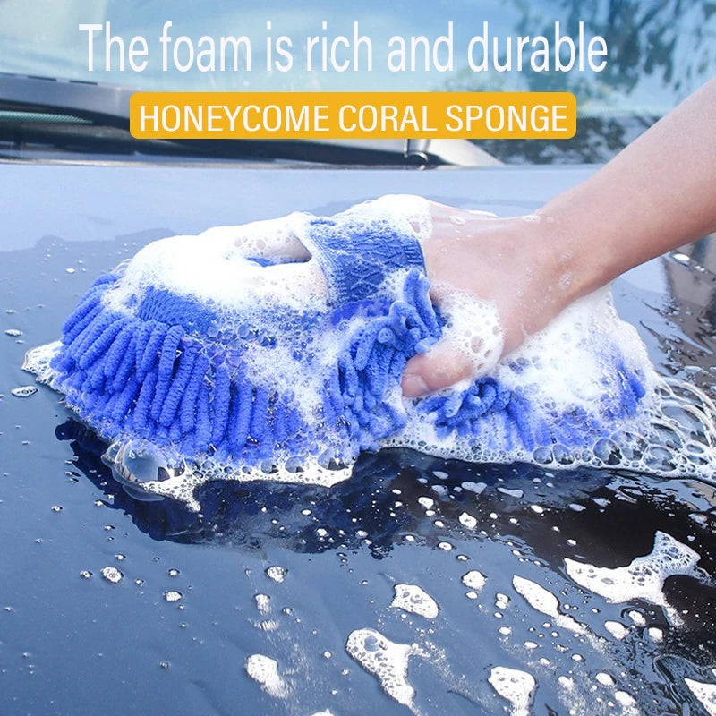 Microfiber Chenille Car Wash Sponge And Cleaning Tool - Smarsty