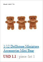 Miniature Dollhouse Furniture Set For Dolls House Mini Toy Kit Accessories TV Kitchen Home Fridge Kids Pretend Play Diy Figurine by Smarsty