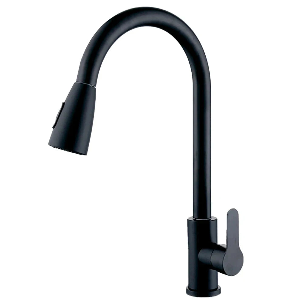 Brushed Nickel Kitchen Faucet with 360 Degree Rotation - Smarsty