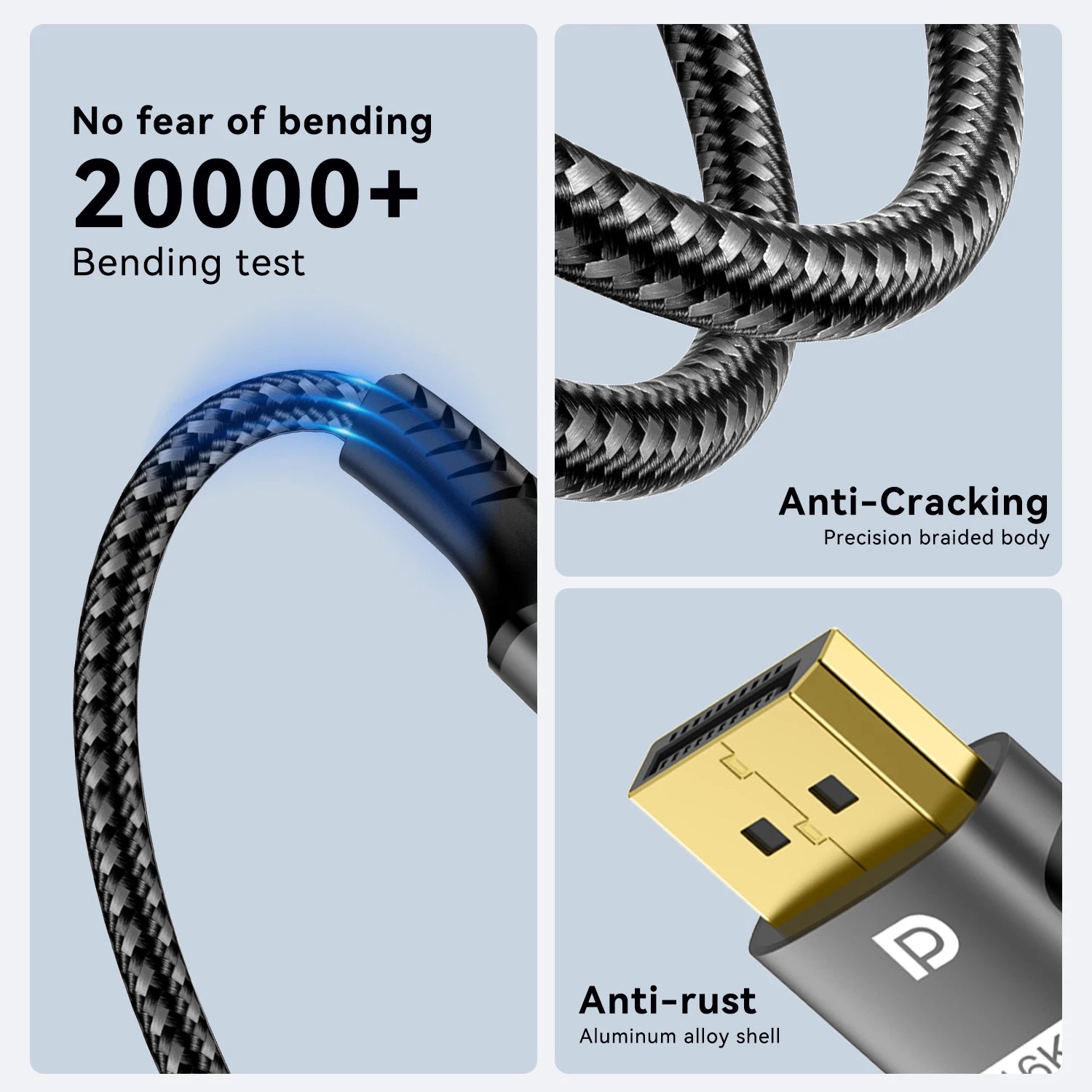 16K DisplayPort 2.1 Cable for High-Speed Gaming - Smarsty