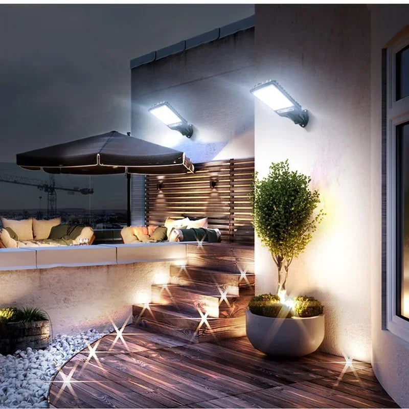 Powerful LED Solar Outdoor Wall Lamp with Motion Sensor - Smarsty