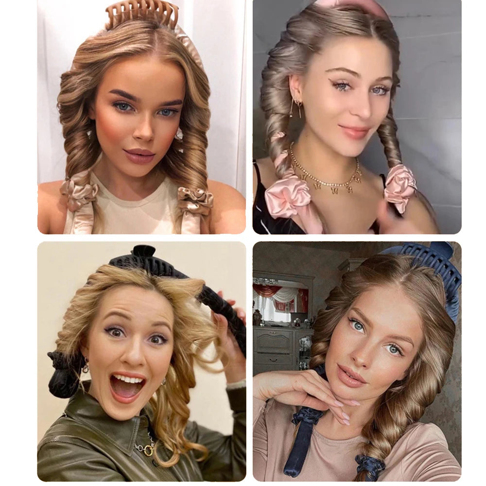 Heatless Curling Rod Headband For Soft Shiny Easy Curls - Smarsty