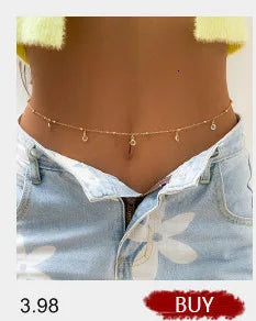 PuRui Sexy Crystal Glass Belly Chain for Women - Smarsty