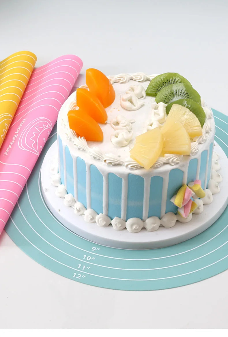 FAIS DU Non-Stick Cake Turntable with Silicone Mat - Smarsty