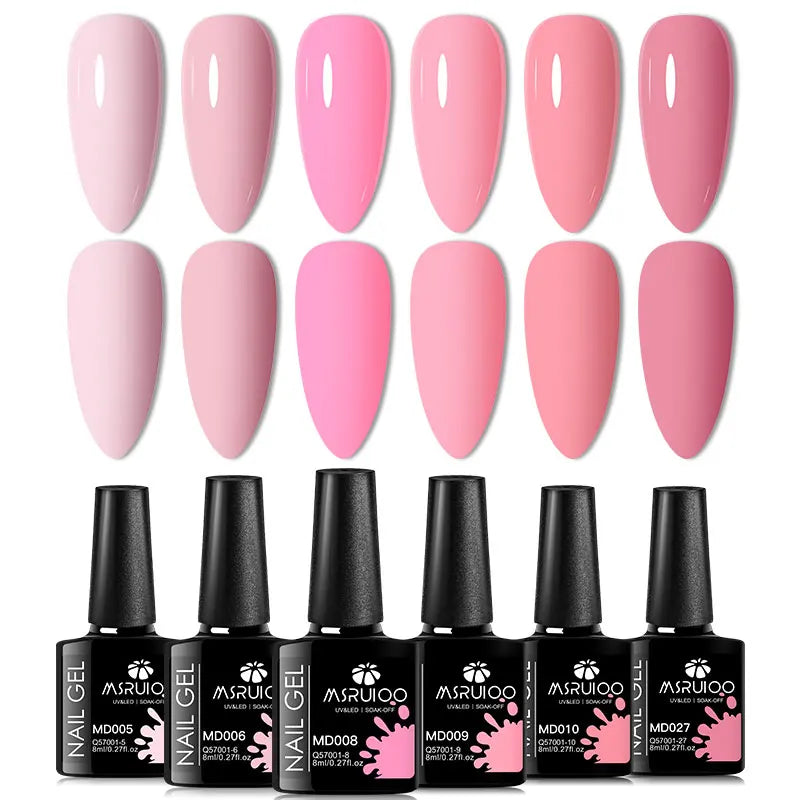 6pc All-Season Gel Nail Polish Set for Long-Lasting Manicure - Smarsty