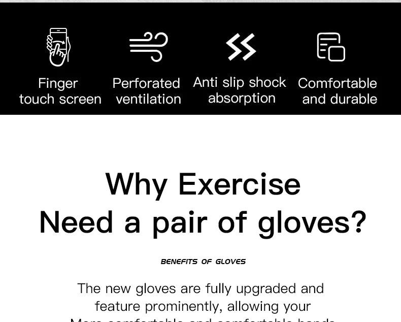 Breathable Cycling Gloves Anti Shock MTB Gloves - Smarsty