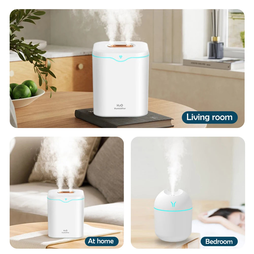 Double Spray USB Air Humidifier With Large Capacity - Smarsty