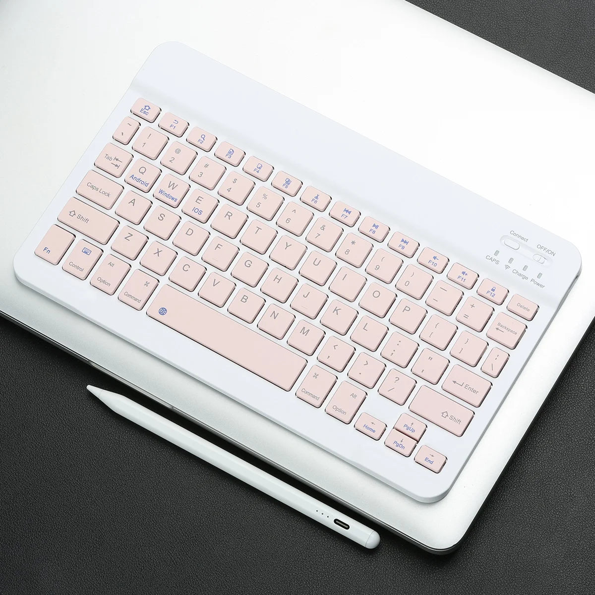 Bluetooth Keyboard For iPad Tablets Portable Wireless Slim