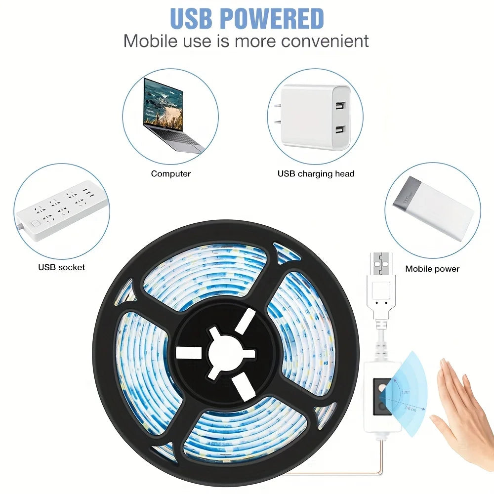 Dimmable USB Gesture Sensor Night Light Strip - Smarsty