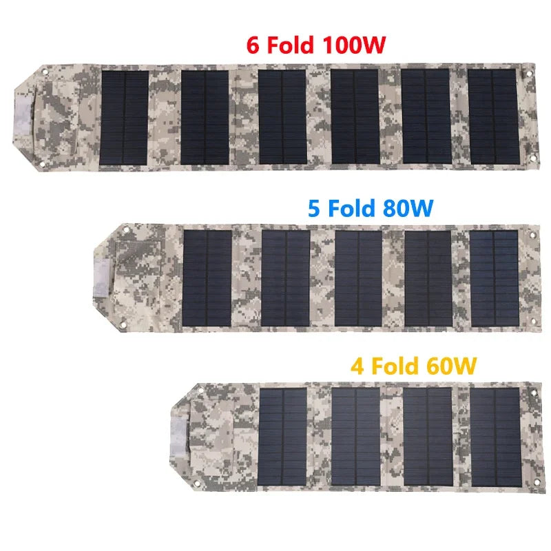 Foldable Solar Panel Charger for Outdoor Camping - Smarsty