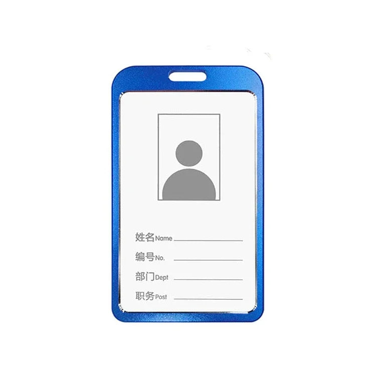 Employee Aluminium Alloy Plastic Credit Card ID Card Cover Case Work Identity Badge Card Cover Bag Women Men Work Card Holders