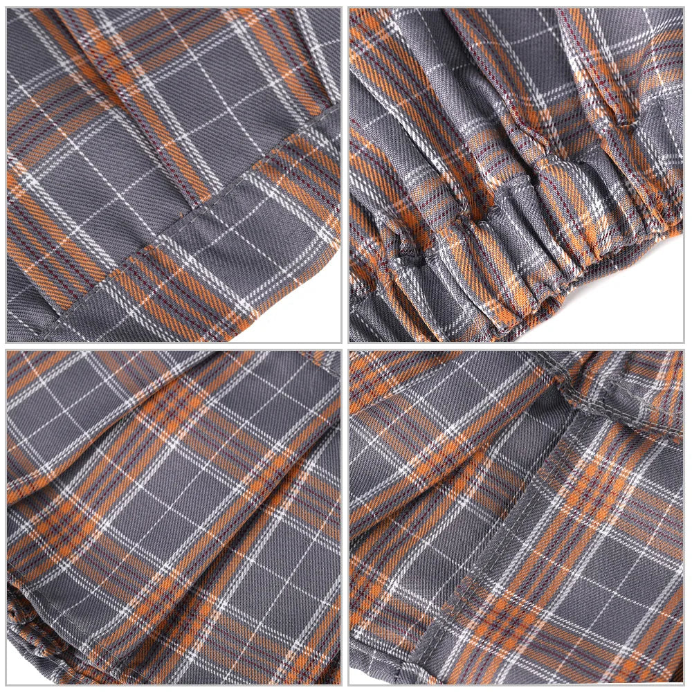 Ultrashort Jk Skirts Plaid Cosplay Costume Skirt Japanese Style Summer Schoolgirl Pleated Skirts Vintage Sexy Clubwear Skirt - Smarsty