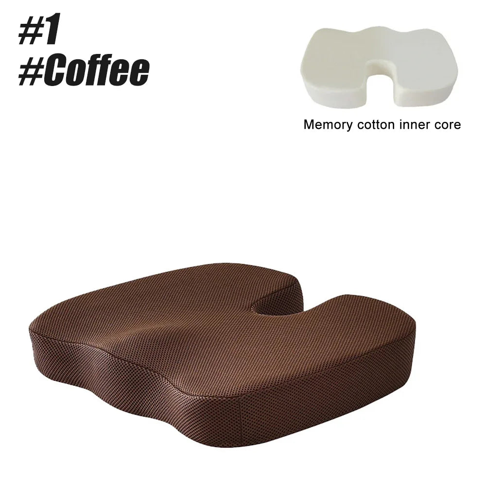 Ergonomic Memory Foam Seat Cushion for Office Chairs - Smarsty