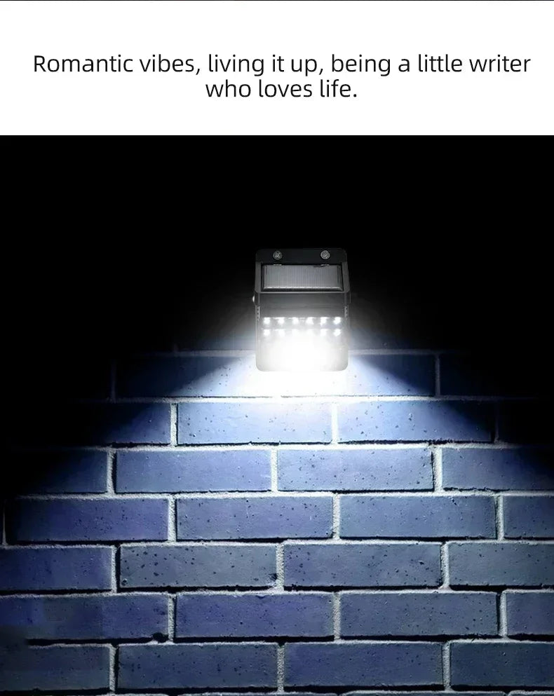 Solar Powered LED Motion Sensor Outdoor Wall Light - Smarsty