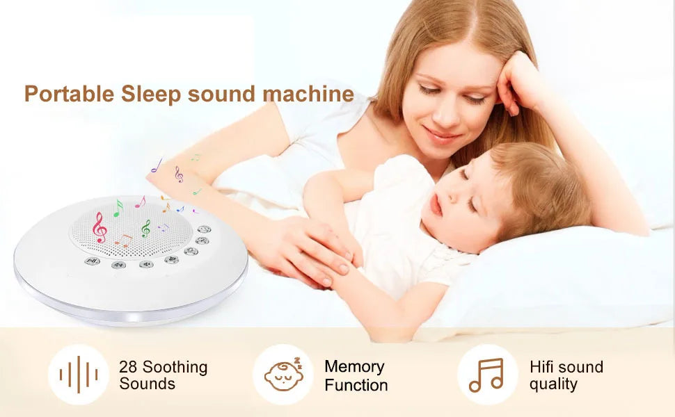 Baby White Noise Sound Machine Portable Sleep Aid Device - Smarsty