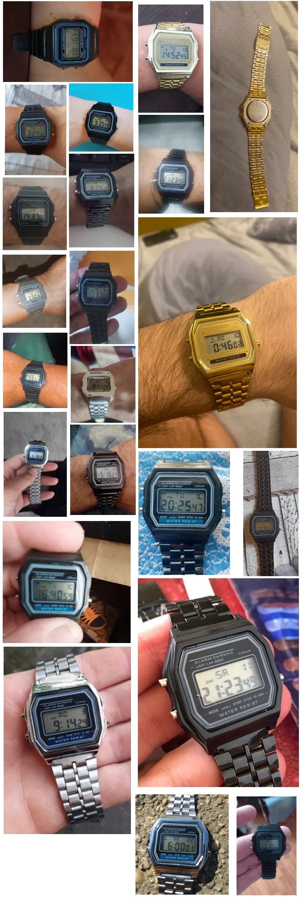 Luxury Stainless Steel Men's Digital Watch with Link Bracelet - Smarsty