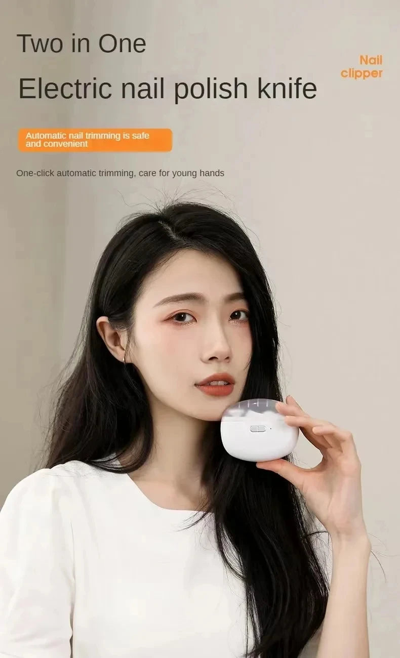 Multifunctional Electric Nail Clipper With Polishing Light - Smarsty
