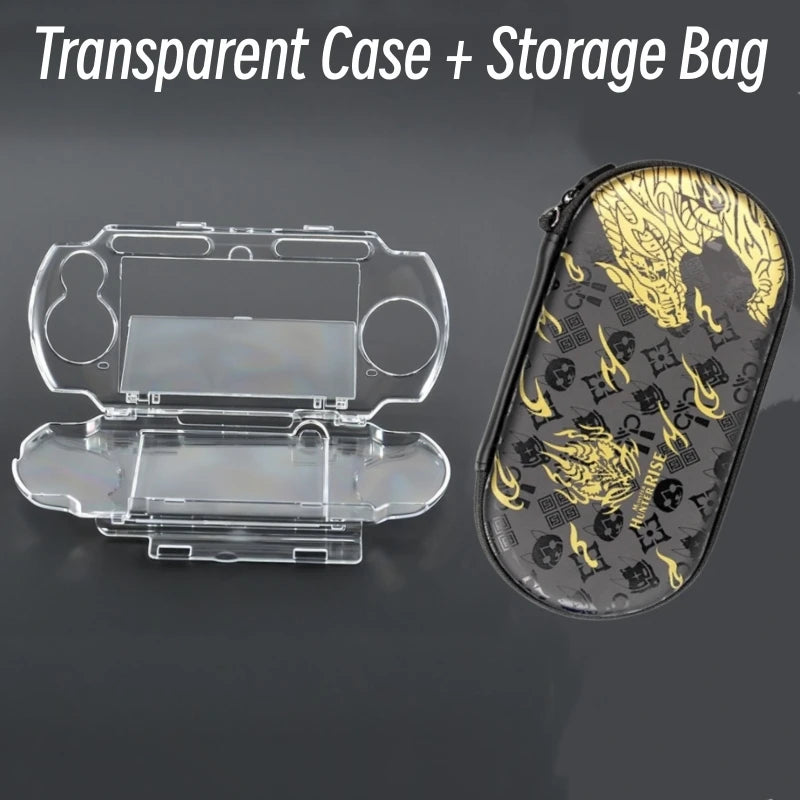 Transparent Hard Case for PSP 2000 3000 with Full Coverage Protection - Smarsty