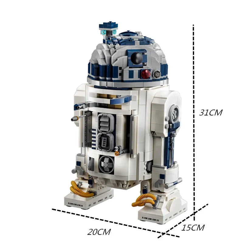 MOC 2314Pcs Space Robot Building Blocks Bricks R2 Robot R2D2 Figures Model Children's Toy Kid Boy Birthday Christmas Gifts - Smarsty
