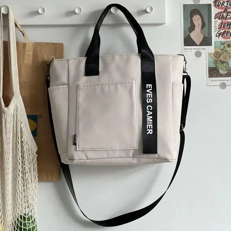 Casual Large Capacity Tote Bag Nylon Waterproof Everyday - Smarsty