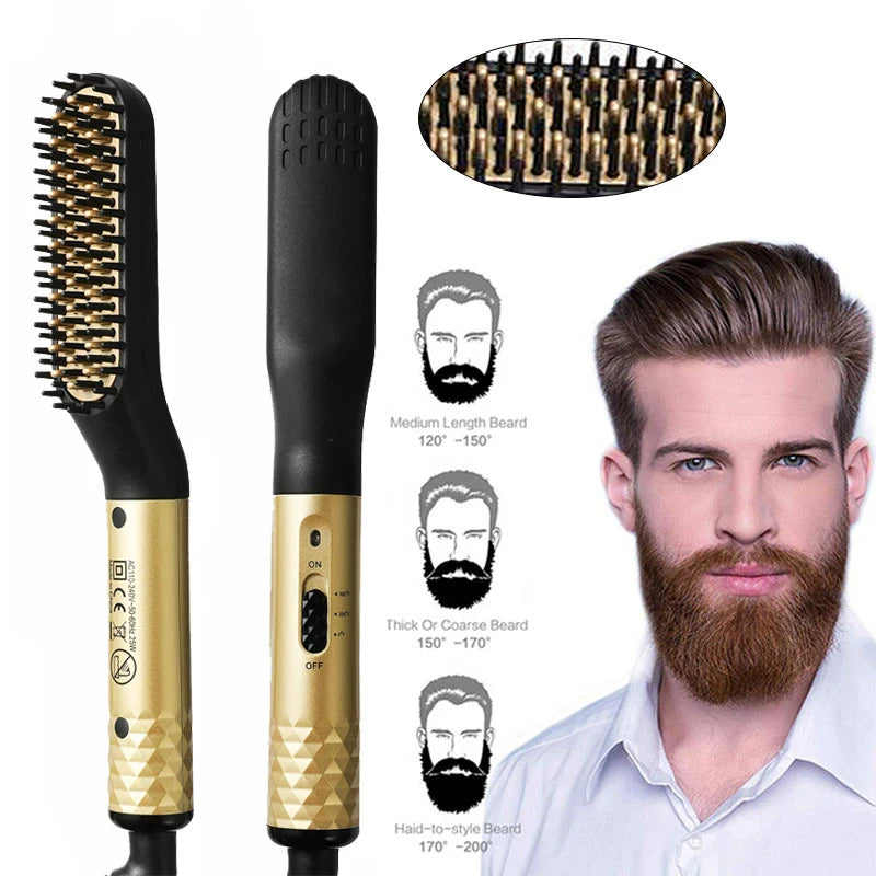 Electric Hot Comb Straightener for Quick Beard Care - Smarsty