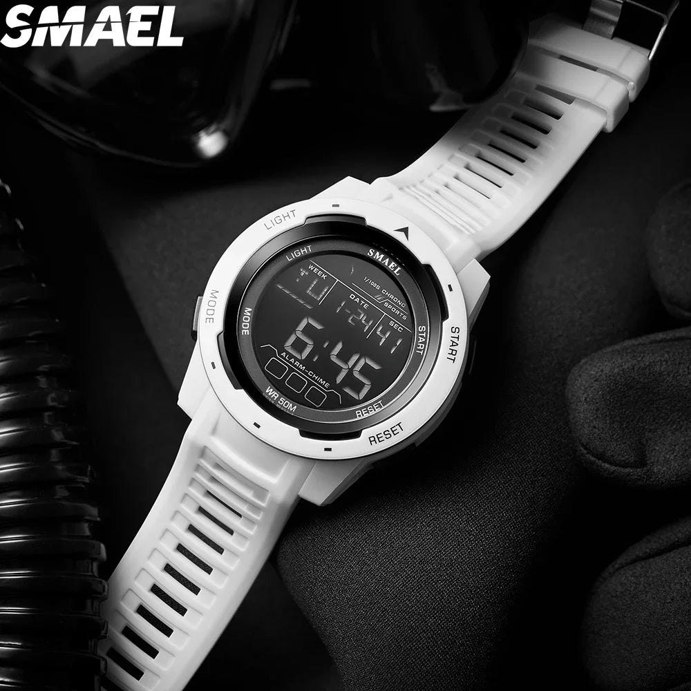 SMAEL 8105 Men’s Digital Sports Watch Waterproof LED Display - Smarsty