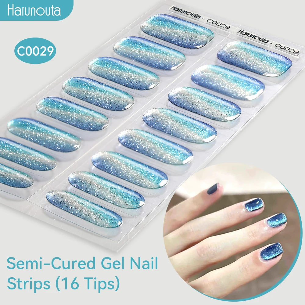Gradient Auroras Gel Nail Strips for Easy DIY Manicure - Smarsty