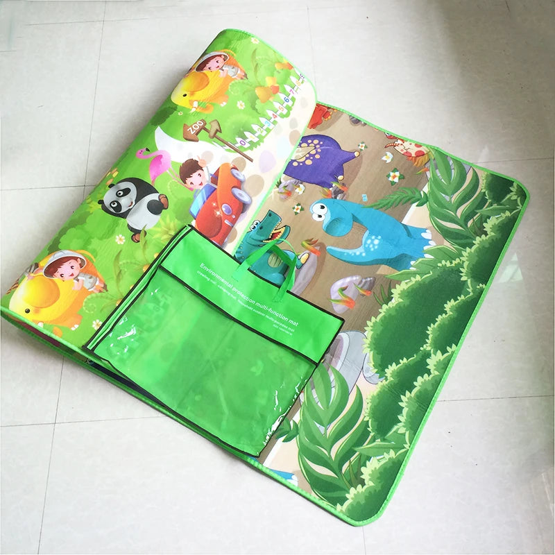 Baby Play Mat Doubel Sided Animals Kids Rug Educational Toys for Children Soft Floor Toddler Crawling Carpet Game Activity Gym by Smarsty