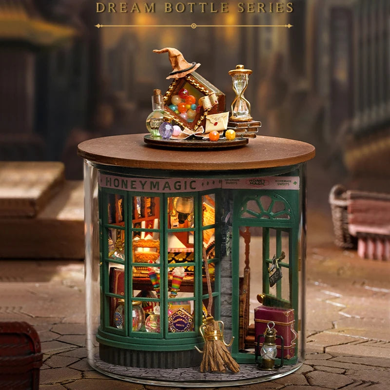 Mini DIY Kit For Doll House Making And Assembling Room Models Toys Home And Bedroom Decorations With Furniture Wooden Crafts by Smarsty