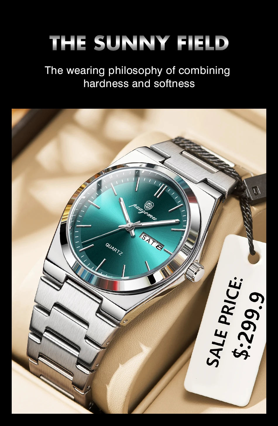 Luxury Waterproof Quartz Men's Watch with Luminous Features - Smarsty