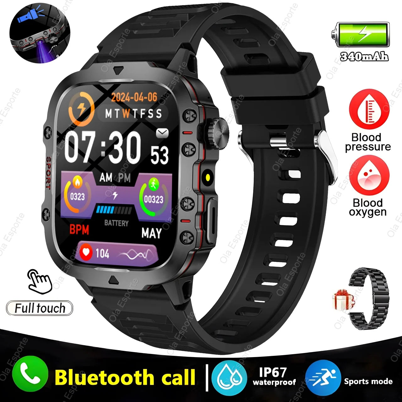 Xiaomi Military Smart Watch for Men with Health Monitor - Smarsty