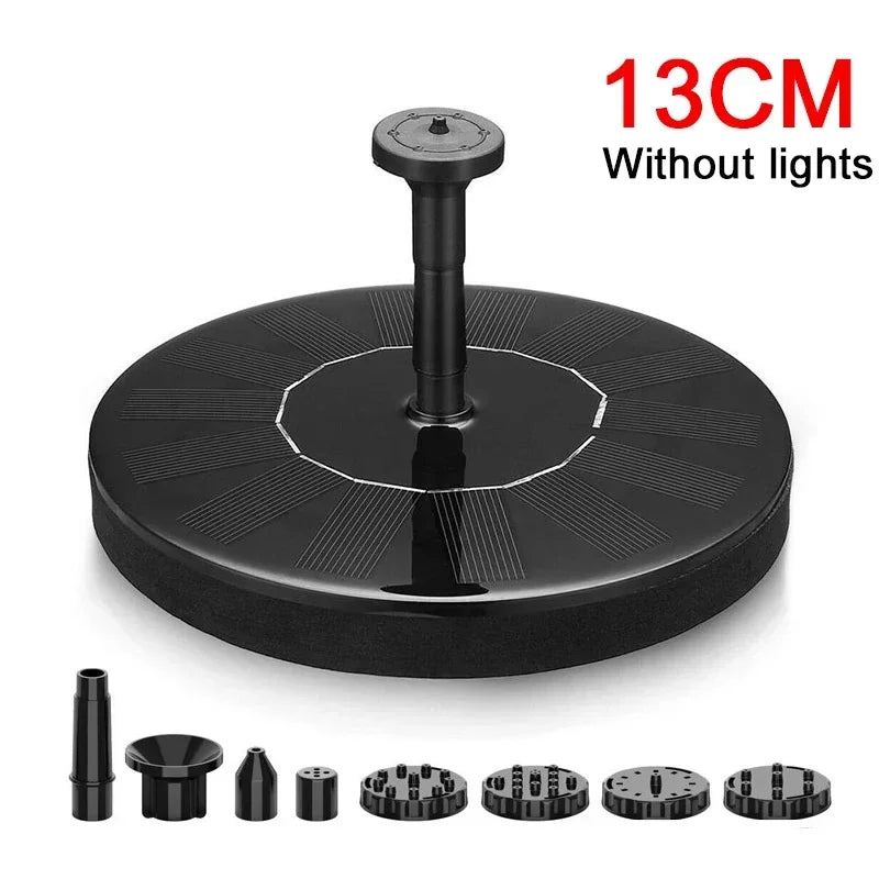 Solar Fountain Light with 7 Colors for Bird Baths - Smarsty