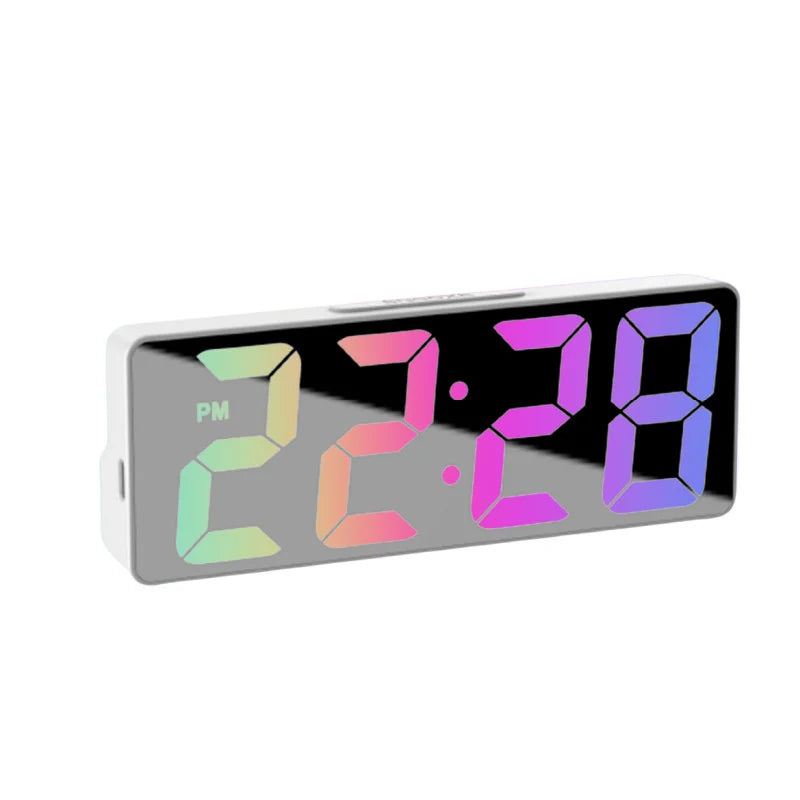 LED Digital Alarm Clock with Adjustable Brightness and Temperature Display - Smarsty
