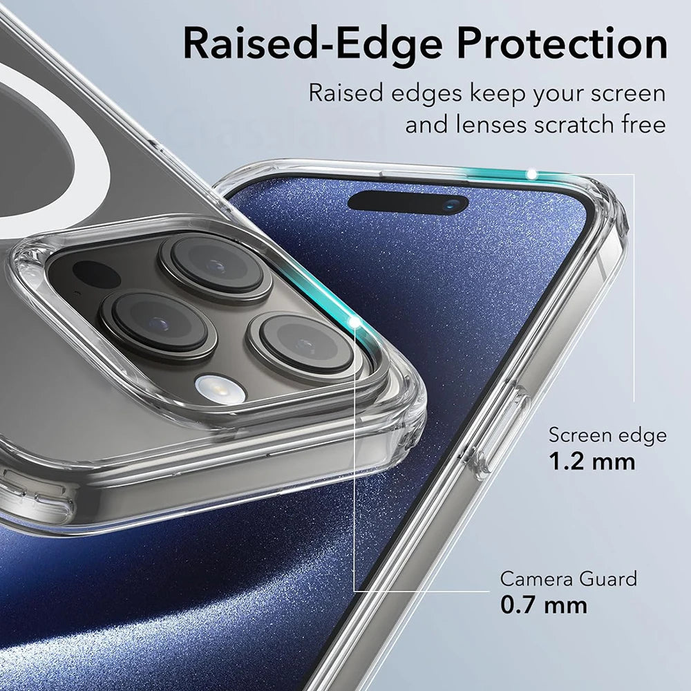 MagSafe Wireless Charge Case For iPhone Clear Back - Smarsty